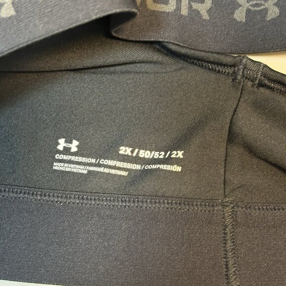 Under Armour Women's Crossback Mid Impact Sports Bra Sz 2XL Black - Picture 4 of 7